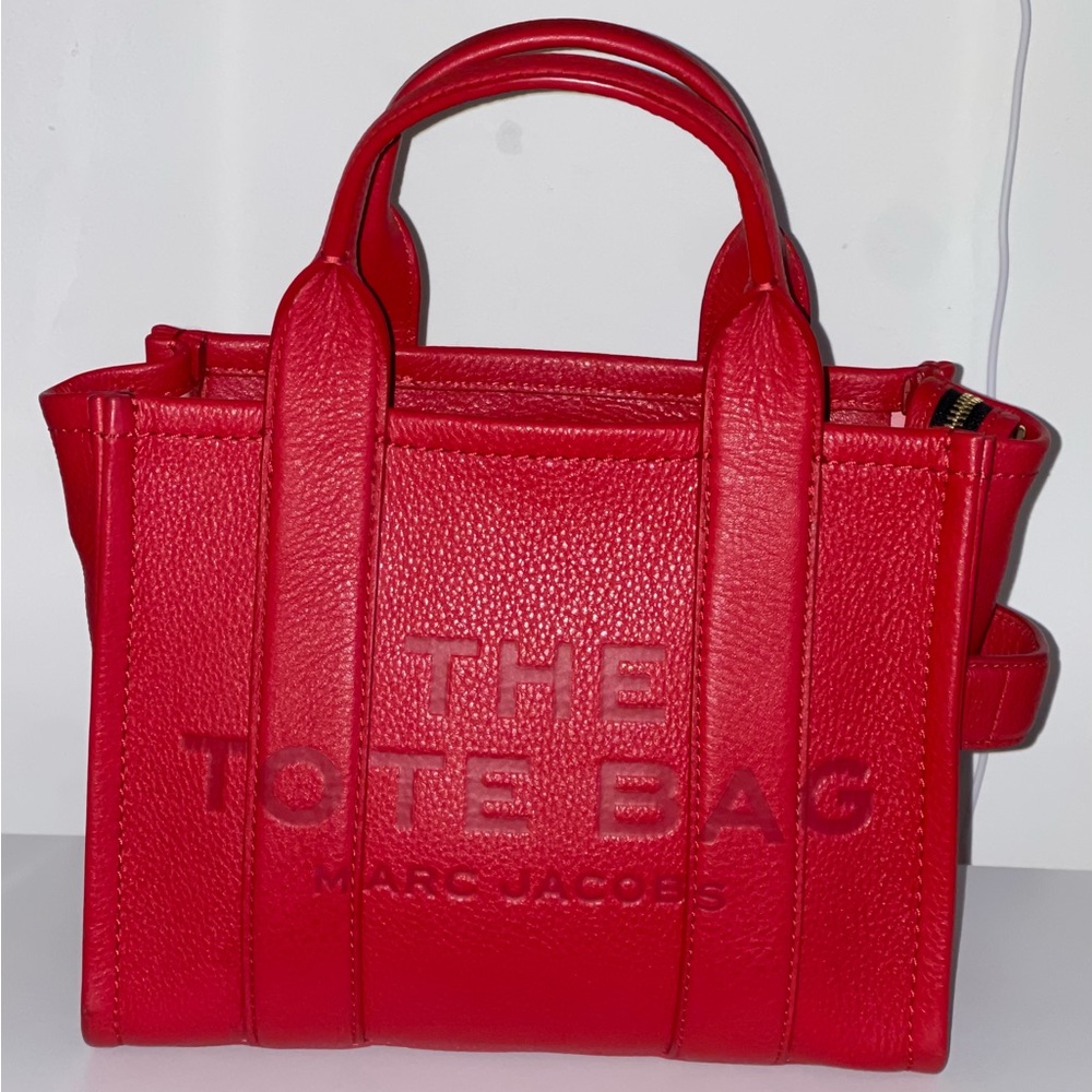 Marc Jacobs Vibrant Red Leather Tote